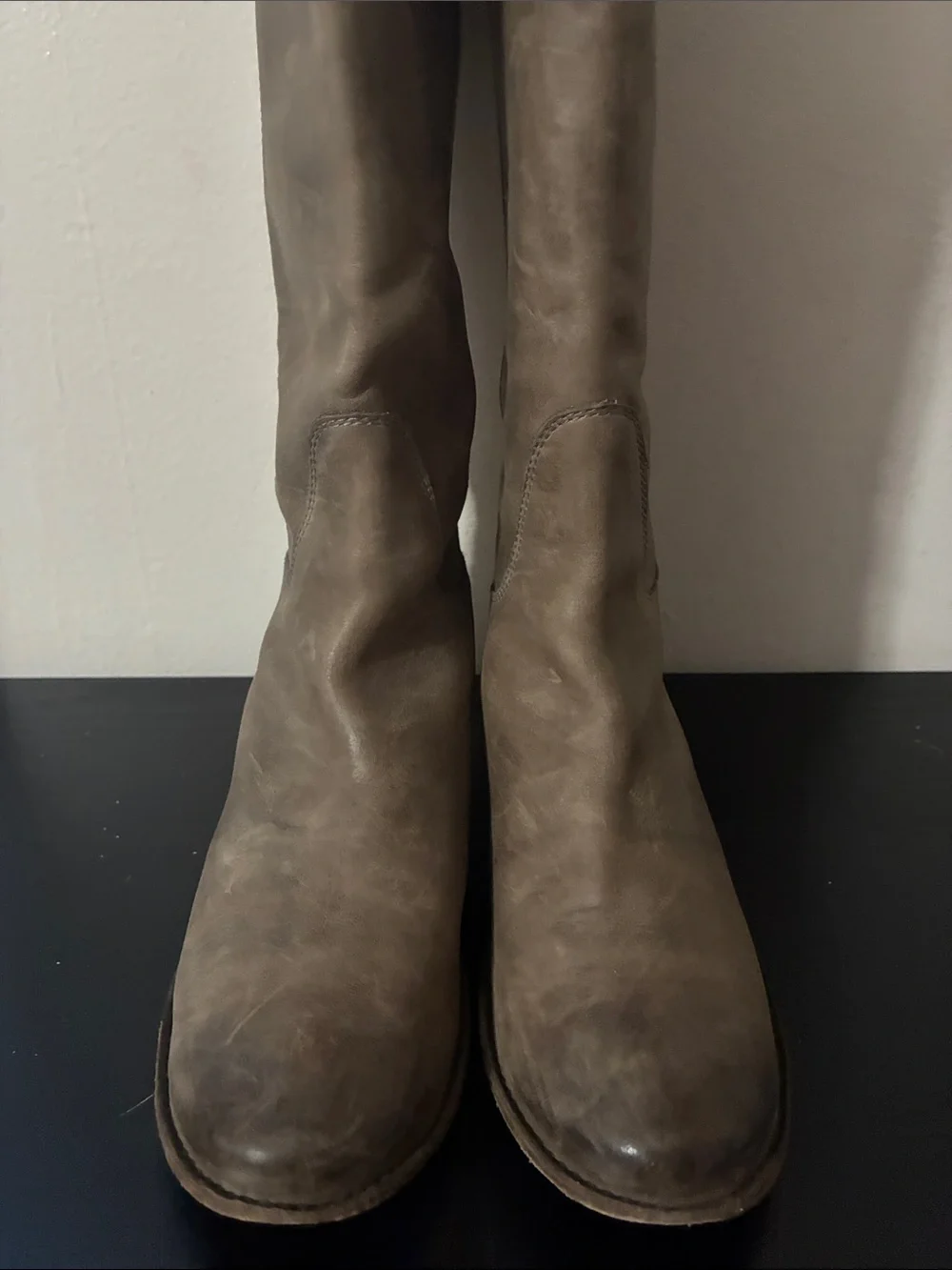 Frye Paige Tall Riding Boot featuring a distinct women’s size 6.5